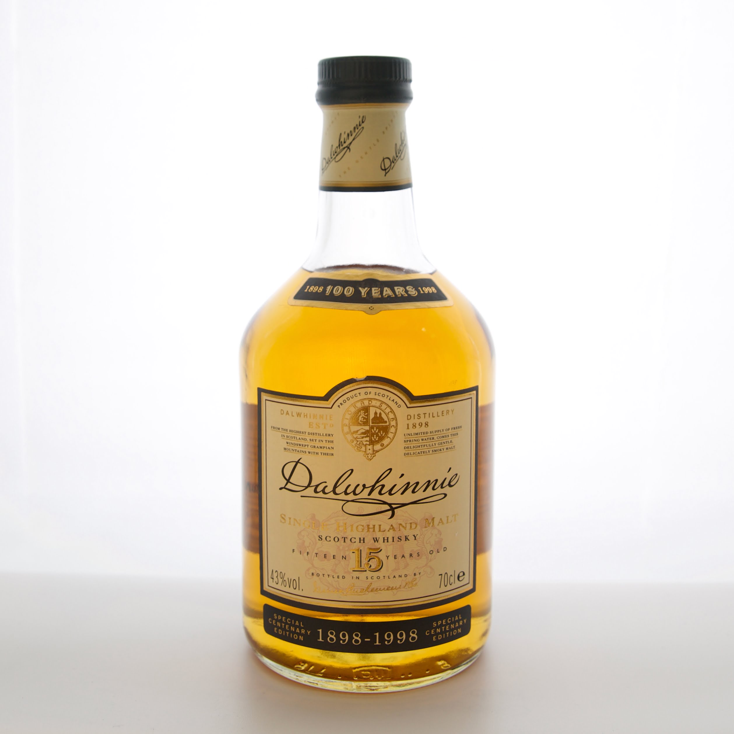 Dalwhinnie 15 Year Old Centenary Edition 70cl 43% Highlands Scotland Whisky