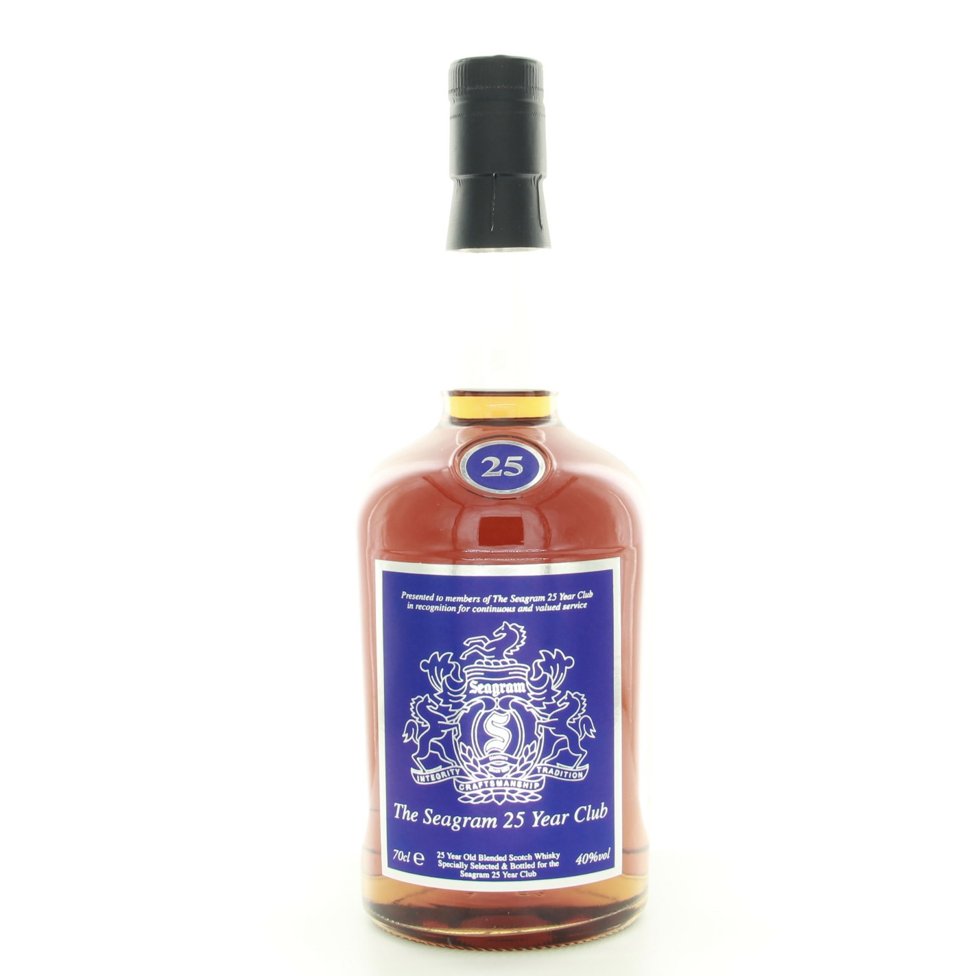 Seagram 25 Year Old 1990s Bottling 70cl 40% Scotland Whisky