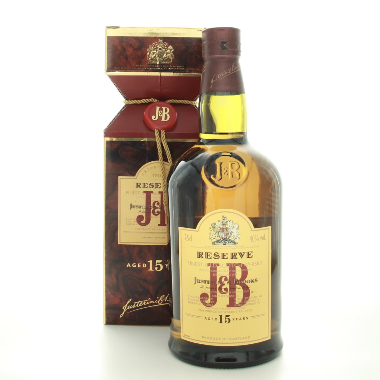 J&B 15 Years Old Reserve 70cl 40% Scotland Whisky
