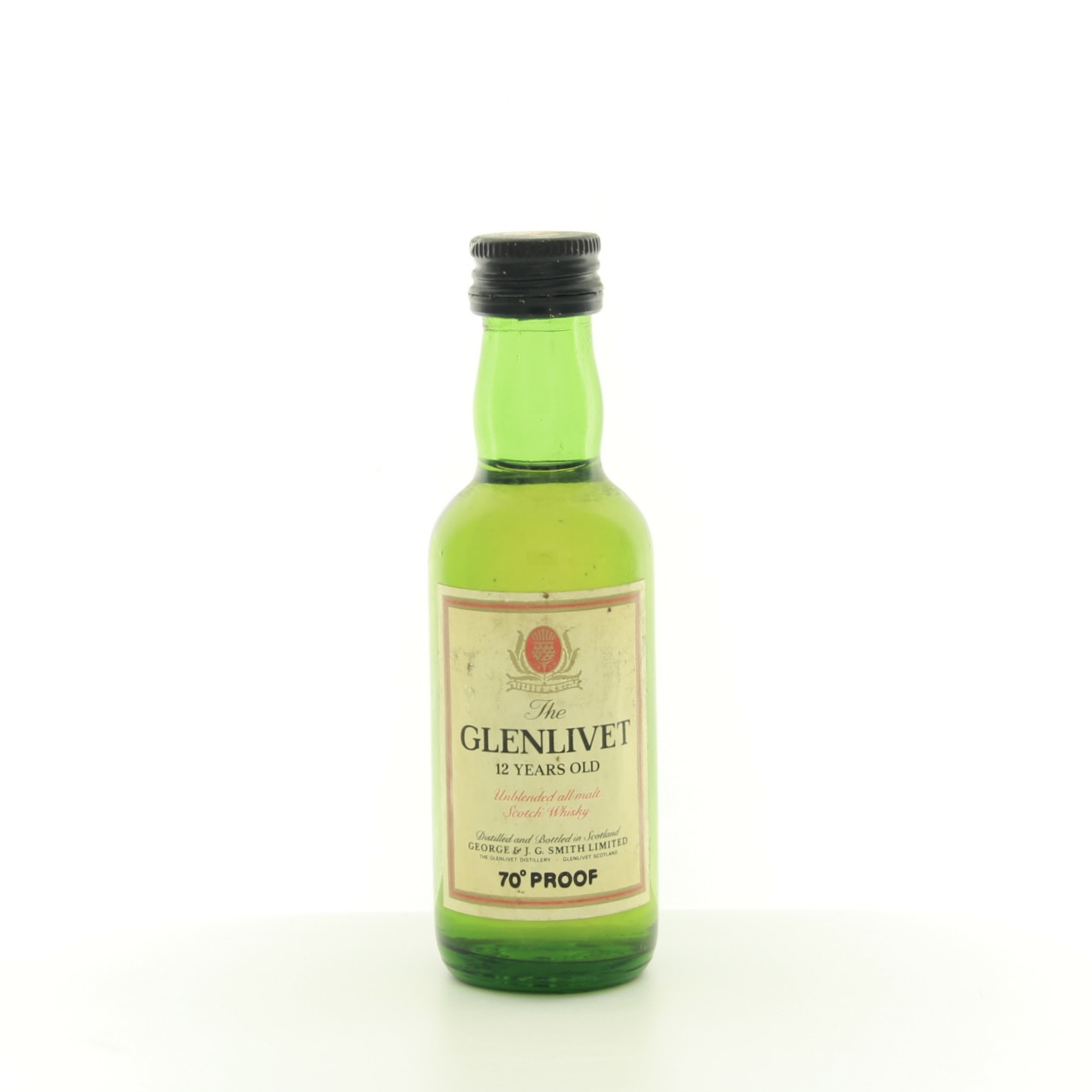 The Glenlivet 12 Year 70° Proof (1980s Edition) 5cl 70 Proof% Scotland Speyside Whisky 