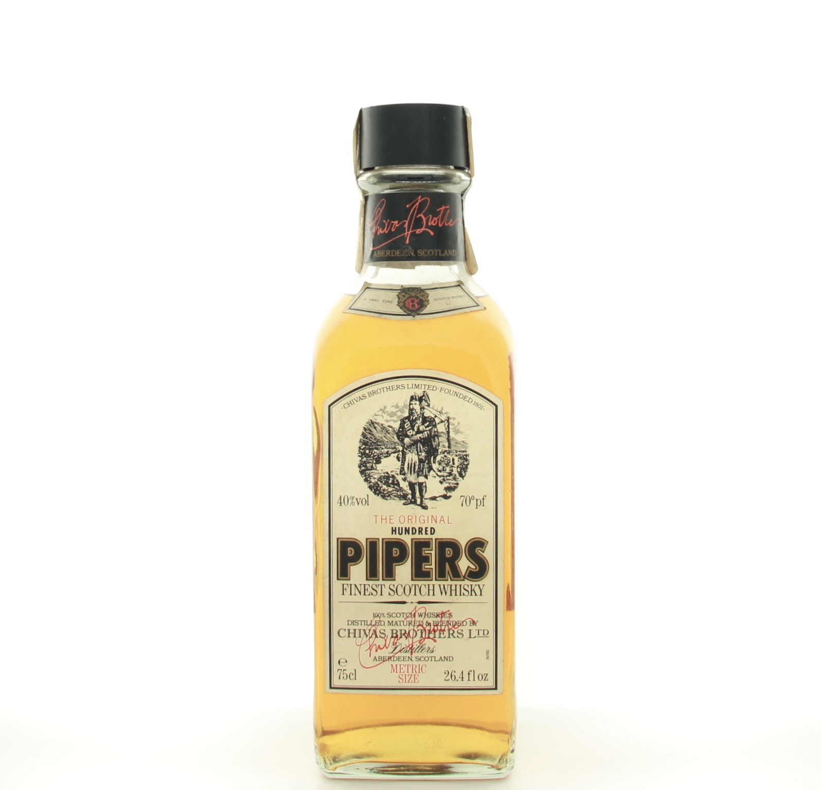 Hundred Pipers The Original (1970s Edition) 75cl 40% 70 Proof% Scotland Whisky