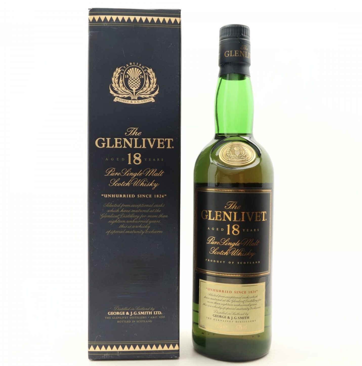 The Glenlivet 18 Year Old “Unhurried Since 1824” 70cl 43% Scotland Speyside Whisky 