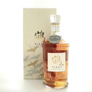 Nikka "Tsuru" Glass Decanter, Special Engraved Cranes Edition