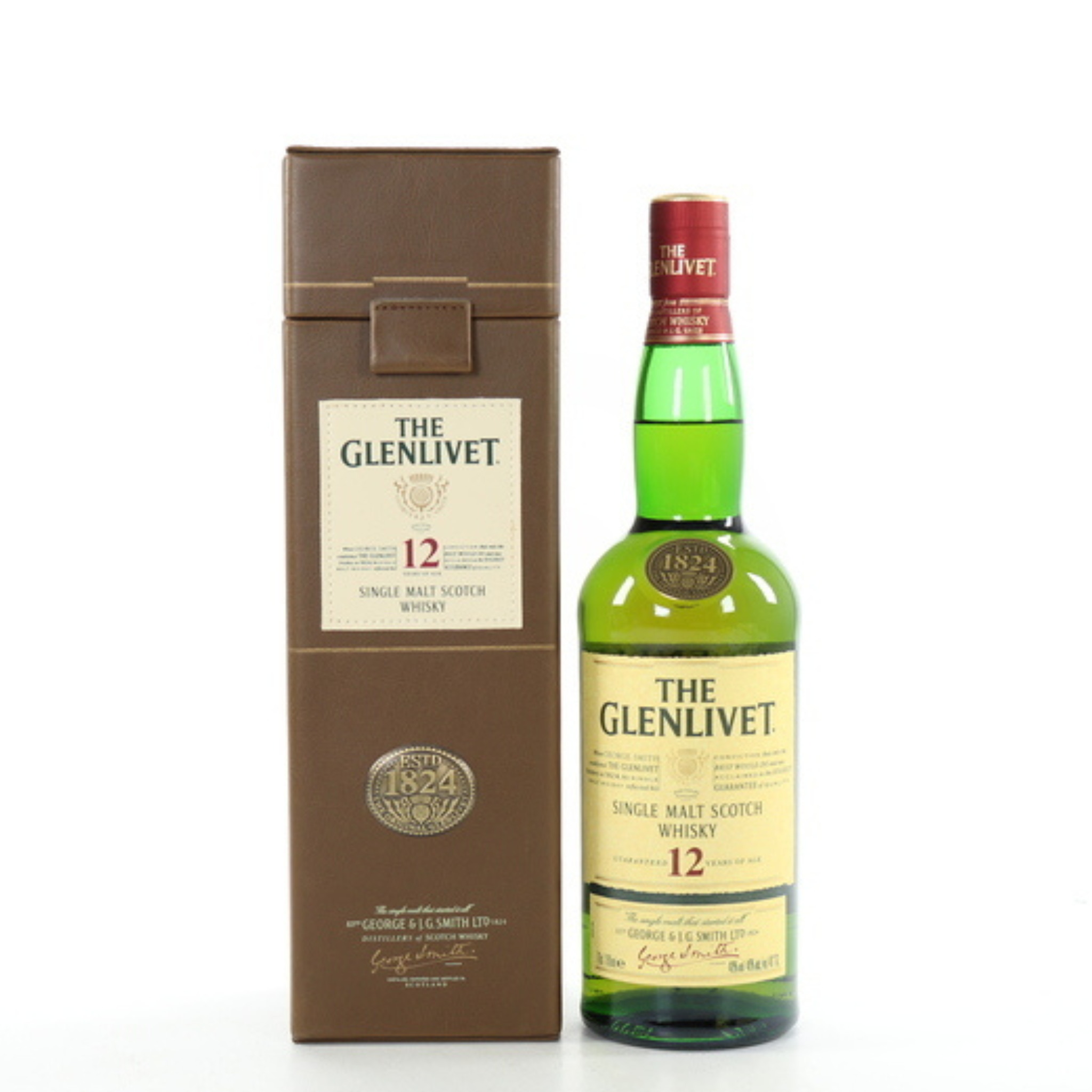 The Glenlivet 12 (2008 Eiditon) Leather Box 70cl 40% Scotland Speyside 