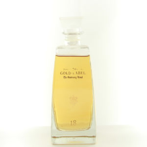 Johnnie Walker 18 Year Old Gold Label Centenary Blend Glass Decanter – whisky bottle