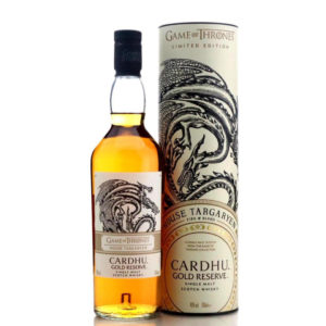 Cardhu Gold Reserve Game of Thrones - House Targaryen – whisky bottle