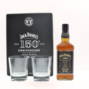 Jack Daniel's 150th Anniversary Gift Set – whisky bottle