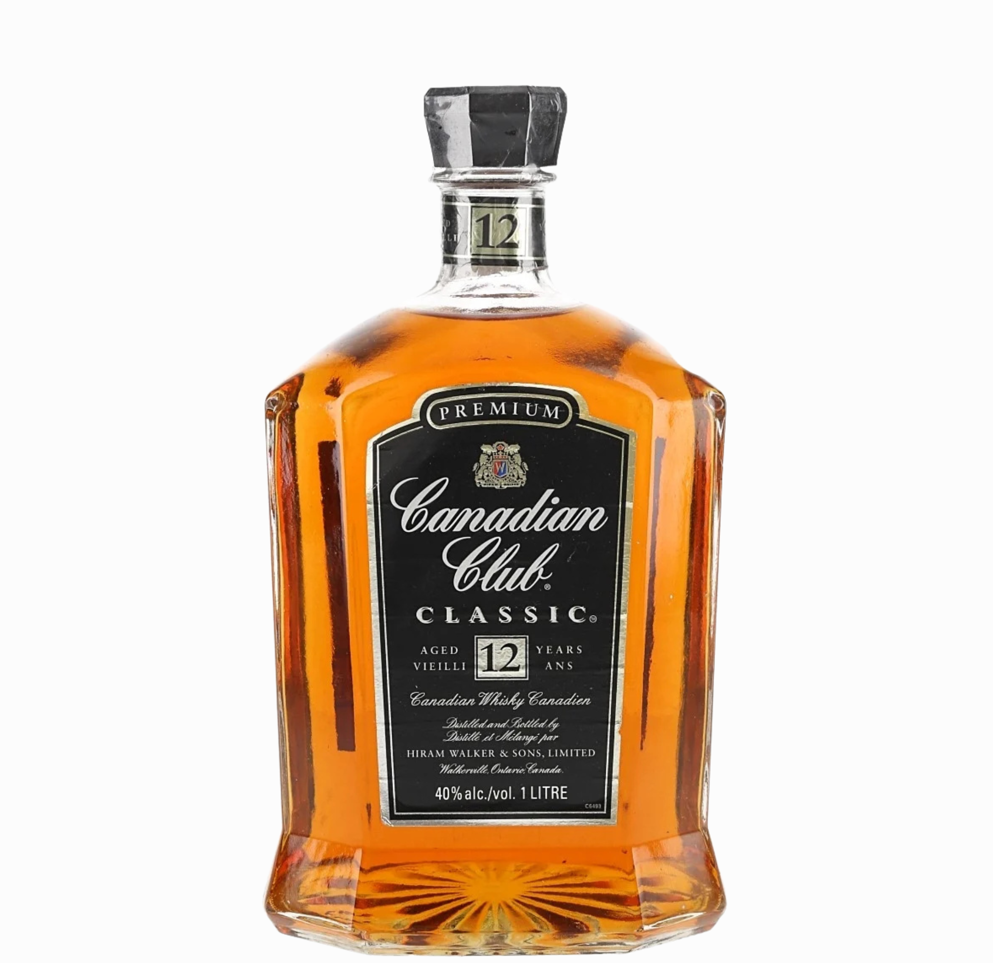 Canadian Club Classic 12 Year Old Premium 1ltr â Canadian Club whisky bottle