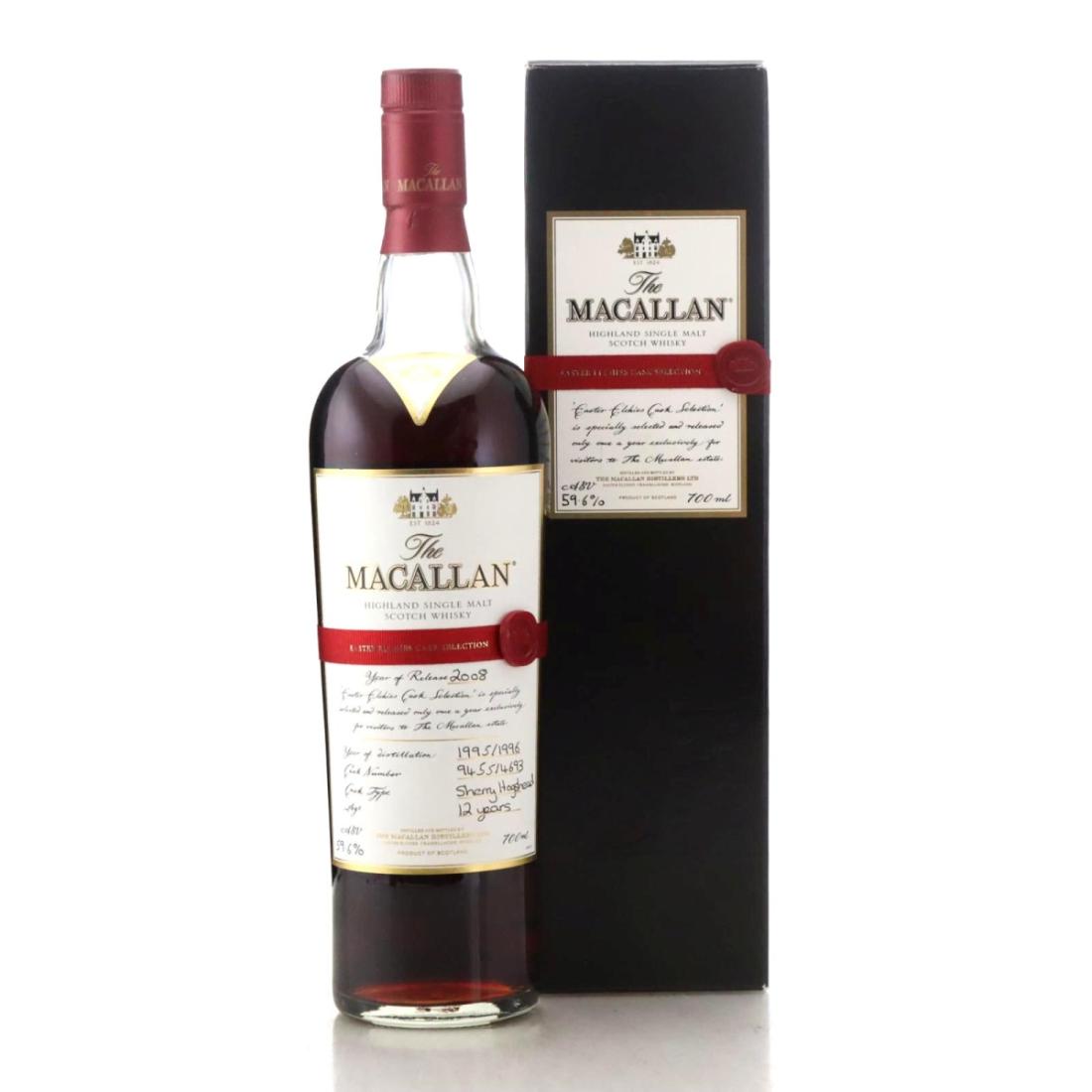Macallan 1995/1996 Easter Elchies Cask Selection 12 Year Old Whisky 