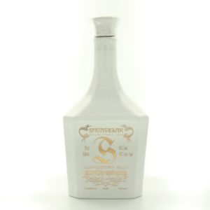 Springbank Campbeltown Malt – White Ceramic Decanter – whisky bottle