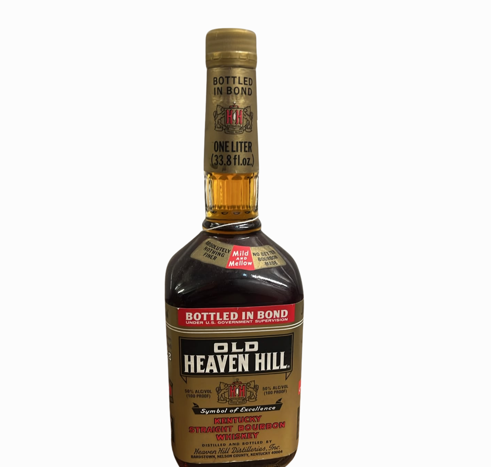 Old Heaven Hill “Bottled in Bond” Gold Label 75cl 50% Kentucky USA Whisky