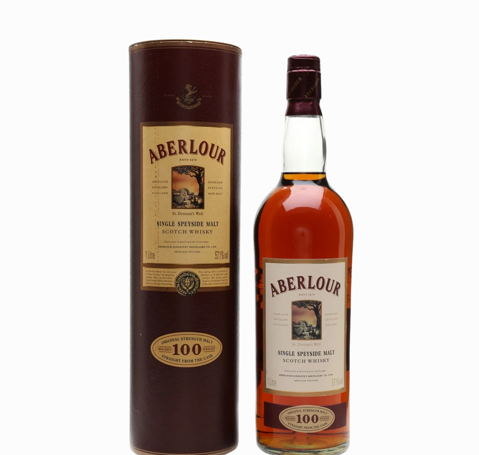 Aberlour 100 Proof Original Strength 1L 100cl 57.1% Scotland Speyside Whisky 