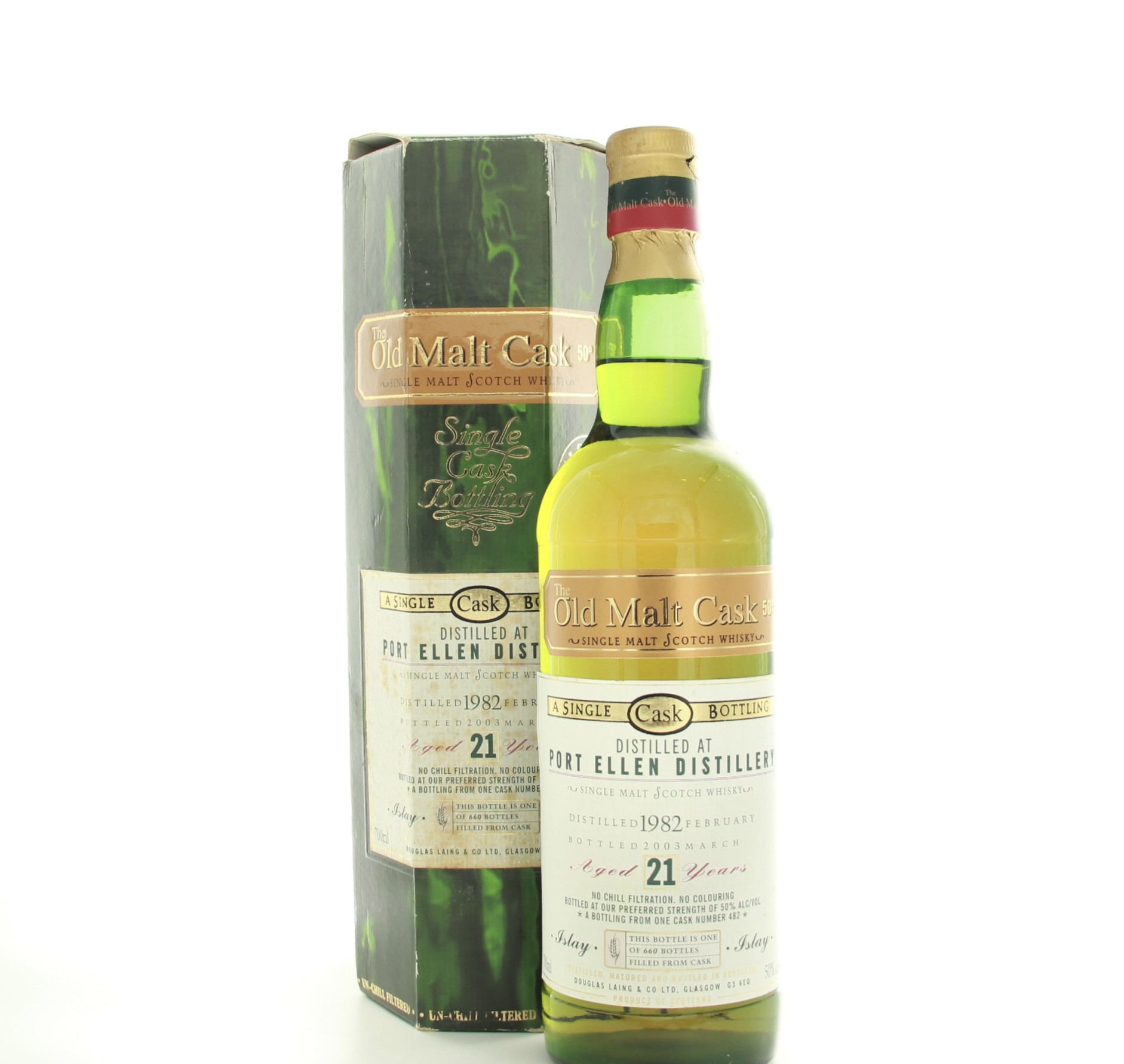 Port Ellen 21 Year Old 1982 Vintage – whisky bottle