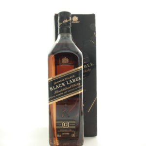 Johnnie Walker 12 Year Old Black Label 1lt – whisky bottle