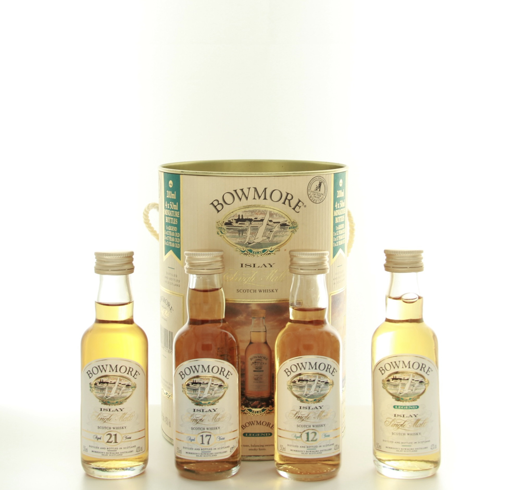 Bowmore Miniature Collection â Bowmore whisky bottle