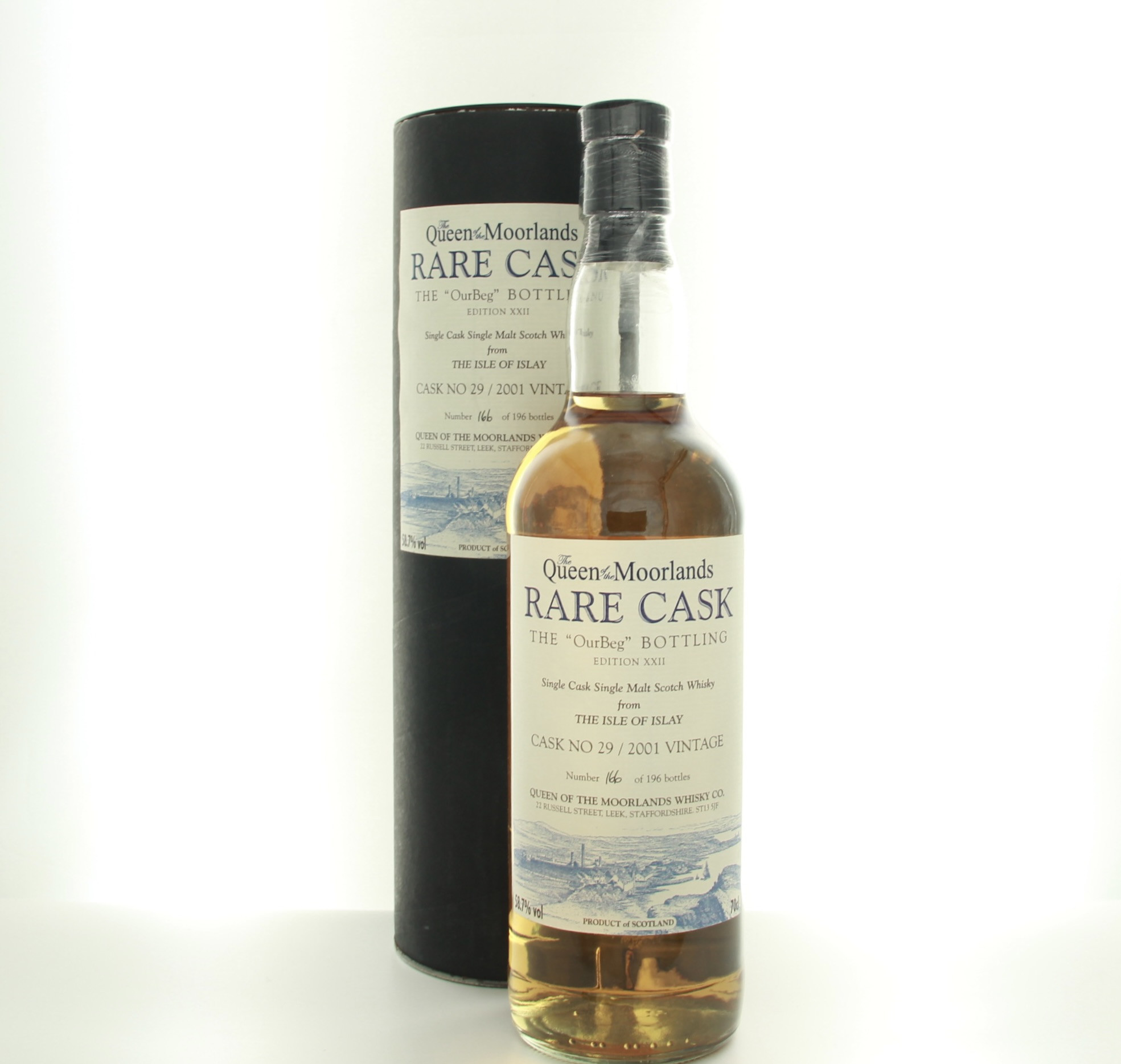 Ardbeg "OurBeg" Queen of the Moorlands (Single Cask, Vintage 2001) – whisky bottle