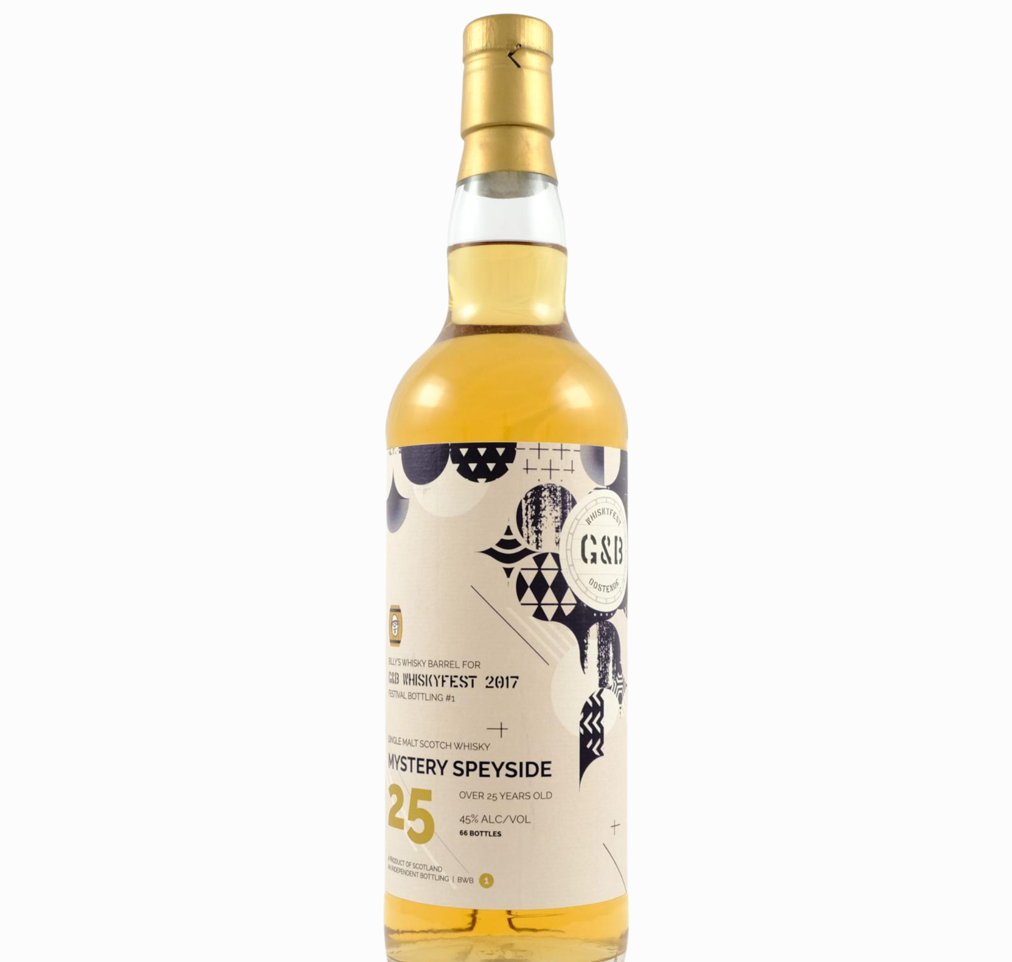 Speyside Single Malt 25 Year Old Billy’s Whisky Barrel / Whiskyfest 2017 70cl 45% Scotland Speyside Whisky