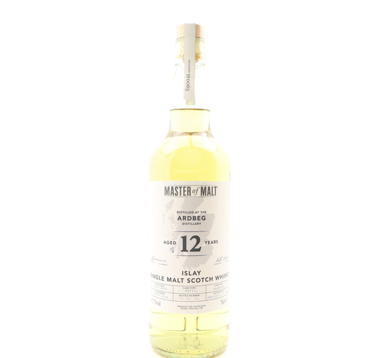 Ardbeg 2005 12 Year Old Master Of Malt Whisky 